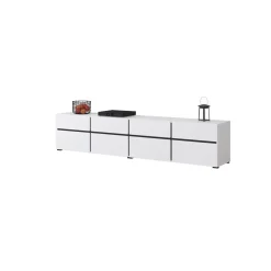 TV-meubel Crotone - 4-kleps incl. 4 lades - Wit