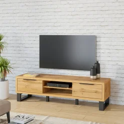 TV-meubel Halmstad - 2-kleps - Wotan Eiken