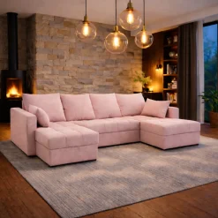 U-Bank Kos - Universeel - Slaapbank met opbergruimte - Zitcomfort Stevig