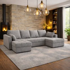 U-Bank Kos - Universeel - Slaapbank met opbergruimte - Zitcomfort Stevig