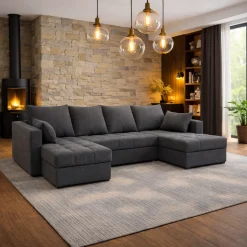 U-Bank Kos - Universeel - Slaapbank met opbergruimte - Zitcomfort Stevig