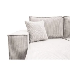 U-bank Ribstof Karlo - Slaapbank met opbergruimte - 4 zits