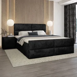 Vaste Boxspring Velvet Croco - Incl. GRATIS voetbord!