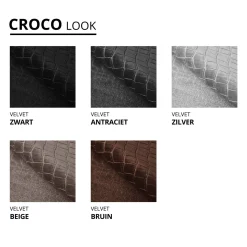 Vaste Boxspring Velvet Croco - Incl. GRATIS voetbord!