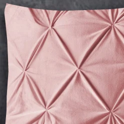 Velvet Pintuck Kussensloop Fluweel Roze (2 in 1)