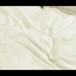 Velvet Uni Dekbedovertrek Creme