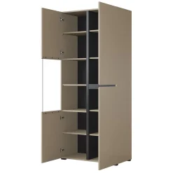 Vitrinekast Crotone - 2-deurs - Taupe