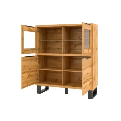 Vitrinekast Halmstad - 4-deurs - Wotan Eiken