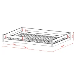 Vloerbed Fin - Leverbaar in 10 kleuren!