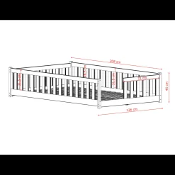 Vloerbed Lex - Wit - Direct Leverbaar!