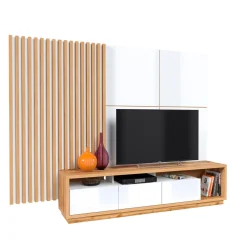 Wandcombinatie Celano - Wotan Eiken / Wit