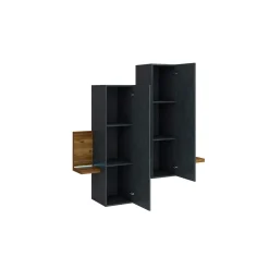 Wandkast Bologna - Vuren / Antraciet