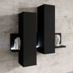 Wandkast Bologna - Zwart
