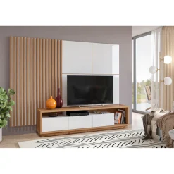 Wandpaneel Celano - Verticaal - Wotan Eiken / Wit