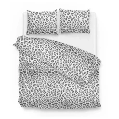 Yildou White/Grey katoen-satijn