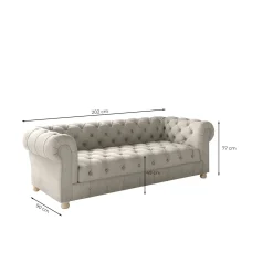 Zitbank Chicago – Ruime keuze in stoffen en kleuren